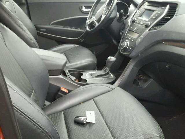 5XYZUDLA6DG030675 - 2013 HYUNDAI SANTA FE S ORANGE photo 5