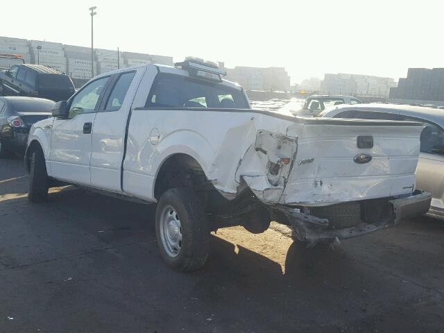 1FTEX1CM9EKD69067 - 2014 FORD F150 SUPER WHITE photo 3