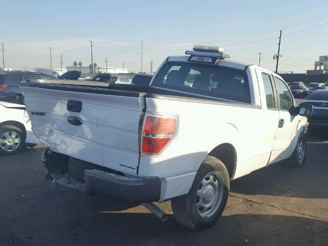 1FTEX1CM9EKD69067 - 2014 FORD F150 SUPER WHITE photo 4