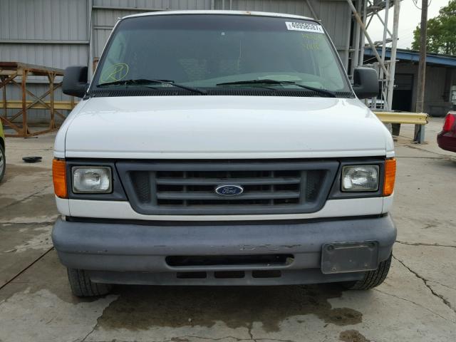 1FTRE14W76DA06974 - 2006 FORD ECONOLINE WHITE photo 9