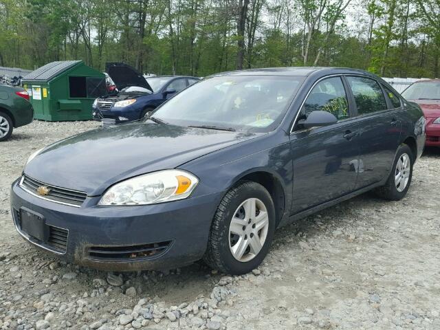 2G1WB58K881296319 - 2008 CHEVROLET IMPALA LS BLUE photo 2