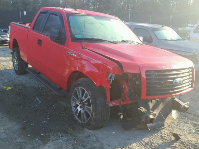 1FTFX1CF2EFB57772 - 2014 FORD F150 SUPER RED photo 1