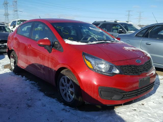 KNADM4A3XC6086342 - 2012 KIA RIO LX RED photo 1