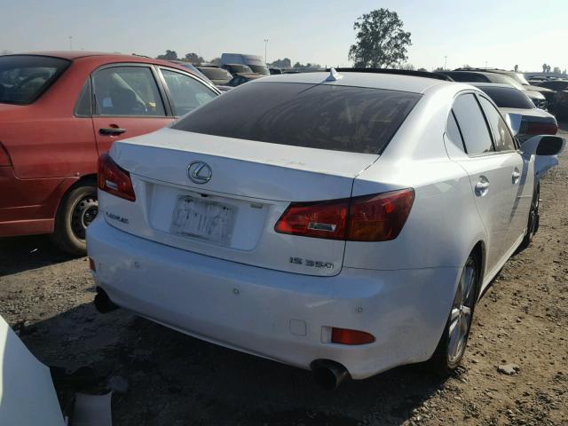 JTHBE262772009399 - 2007 LEXUS IS 350 WHITE photo 4