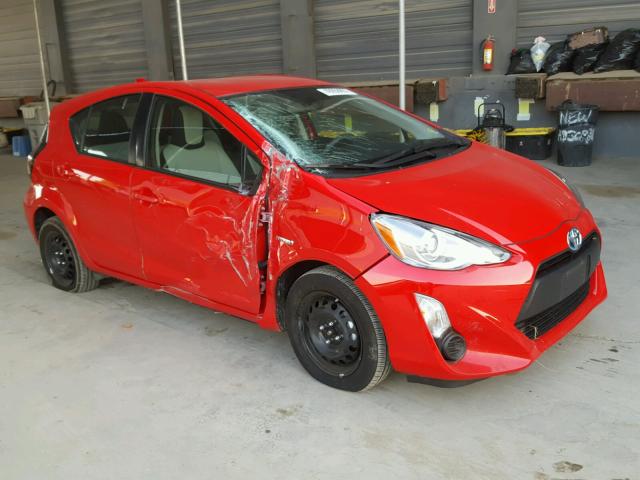 JTDKDTB36F1112505 - 2015 TOYOTA PRIUS C RED photo 1