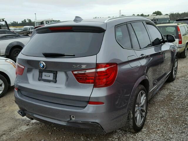 5UXWZ7C50H0T44423 - 2017 BMW X3 SDRIVE2 SILVER photo 4
