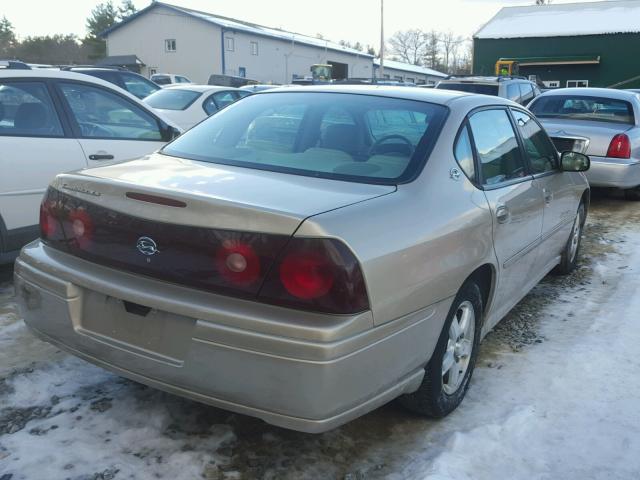 2G1WH52K949174975 - 2004 CHEVROLET IMPALA LS GOLD photo 4