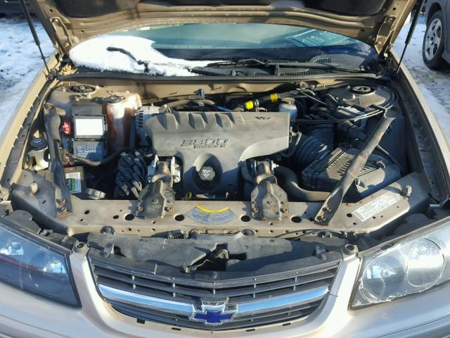 2G1WH52K949174975 - 2004 CHEVROLET IMPALA LS GOLD photo 7