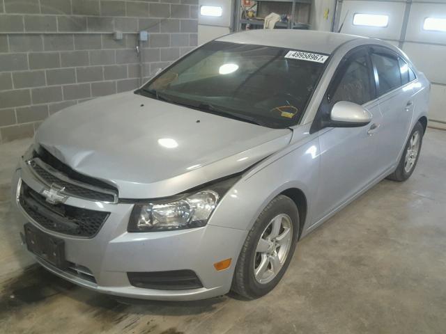 1G1PG5S94B7283962 - 2011 CHEVROLET CRUZE LT SILVER photo 2