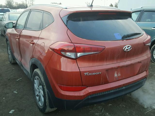 KM8J33A48GU153643 - 2016 HYUNDAI TUCSON LIM ORANGE photo 3