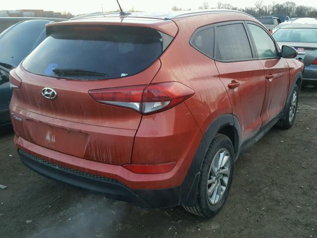 KM8J33A48GU153643 - 2016 HYUNDAI TUCSON LIM ORANGE photo 4