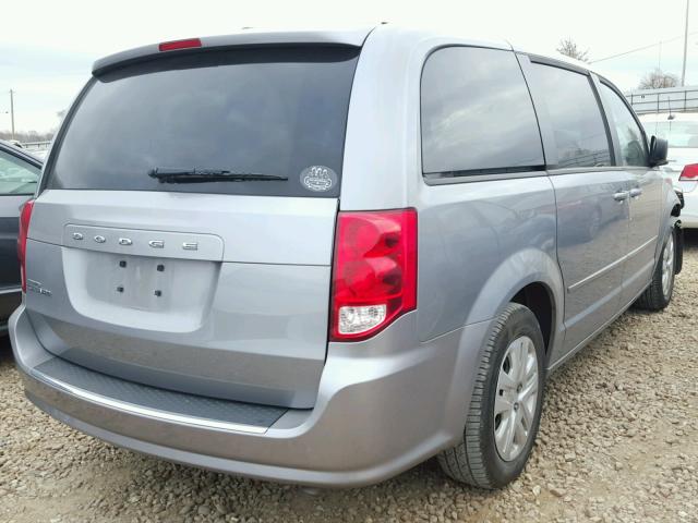 2C4RDGBG7ER411522 - 2014 DODGE GRAND CARA GRAY photo 4