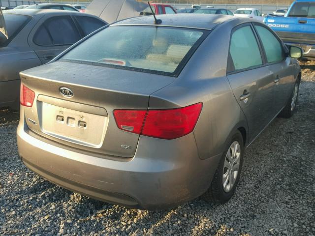 KNAFU4A20C5612418 - 2012 KIA FORTE EX GRAY photo 4