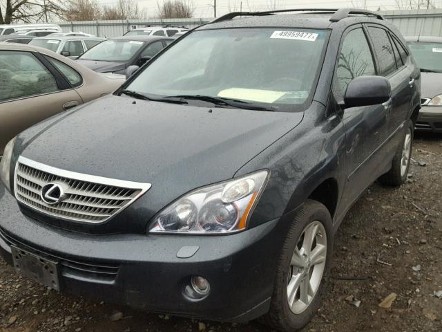 JTJHW31UX82860456 - 2008 LEXUS RX 400H BLACK photo 2