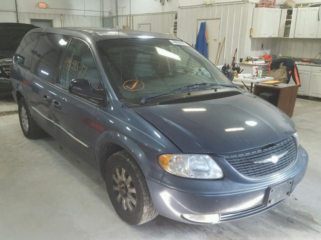 2C4GP54L32R734491 - 2002 CHRYSLER TOWN & COU Mavi foto 1