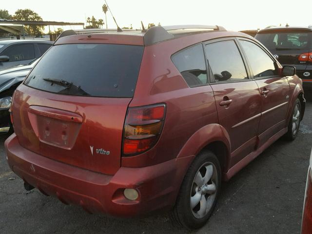 5Y2SL65826Z406478 - 2006 PONTIAC VIBE RED photo 4