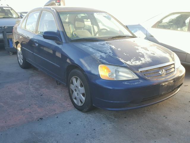 2HGES267X2H567123 - 2002 HONDA CIVIC EX 蓝色 照片 1