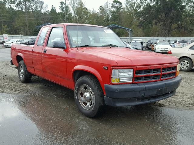 1B7GL23X4TS581456 - 1996 DODGE DAKOTA RED photo 1