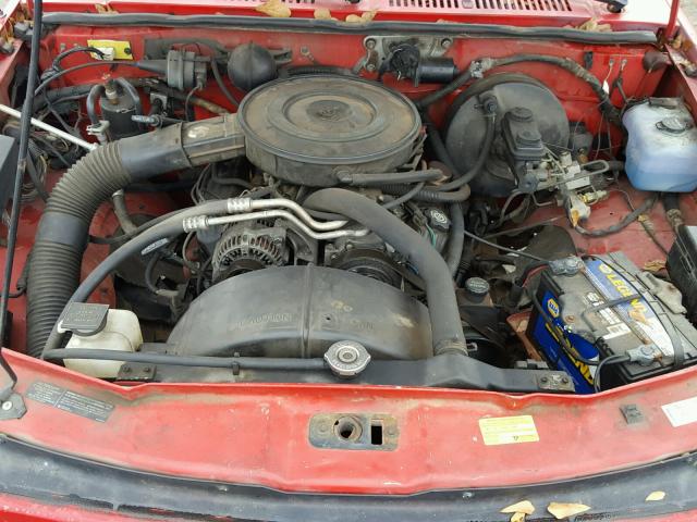 1B7GL23X4TS581456 - 1996 DODGE DAKOTA RED photo 7