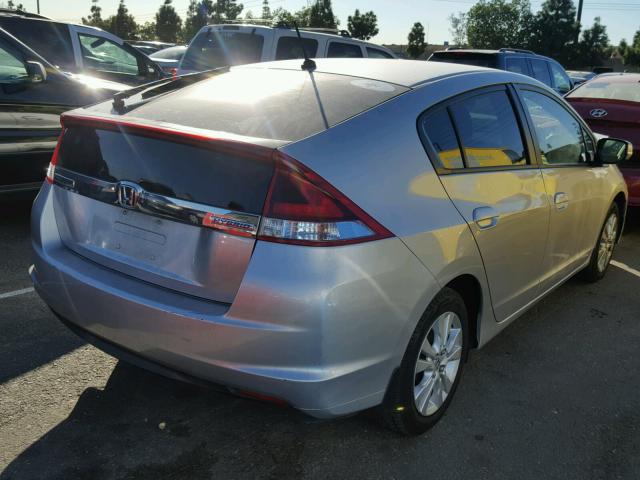 JHMZE2H74ES002351 - 2014 HONDA INSIGHT EX SILVER photo 4