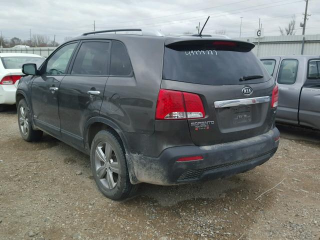 5XYKUDA63DG374156 - 2013 KIA SORENTO EX BROWN photo 3