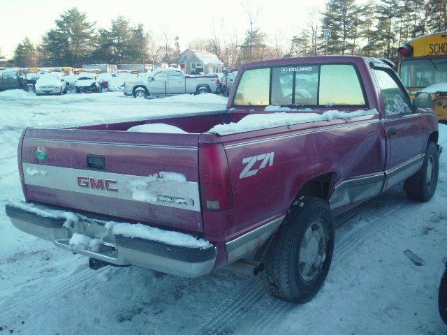 2GTEK14KXK1524900 - 1989 GMC SIERRA K15 BURGUNDY photo 4