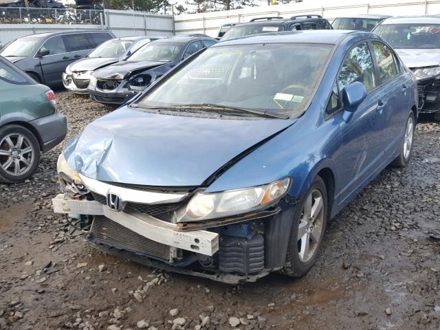 2HGFA1F66AH563206 - 2010 HONDA CIVIC BLUE photo 2