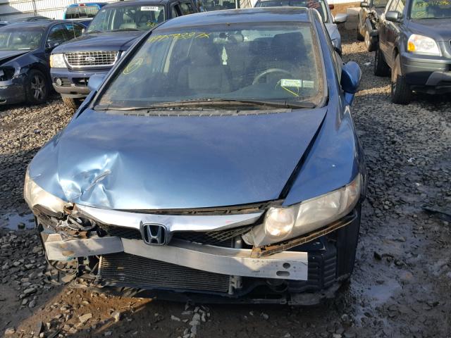 2HGFA1F66AH563206 - 2010 HONDA CIVIC BLUE photo 9