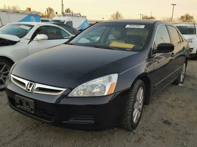 1HGCM66587A047631 - 2007 HONDA ACCORD EX BLACK photo 2