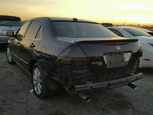 1HGCM66587A047631 - 2007 HONDA ACCORD EX BLACK photo 3