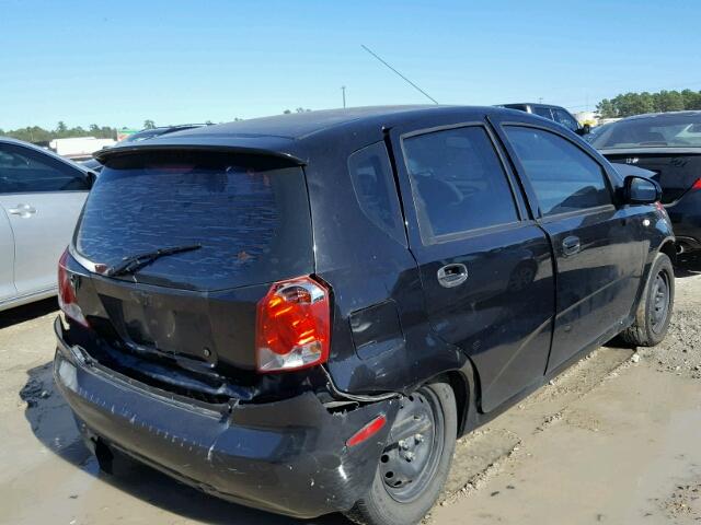 KL1TD62635B386227 - 2005 CHEVROLET AVEO BASE 黑色 照片 4