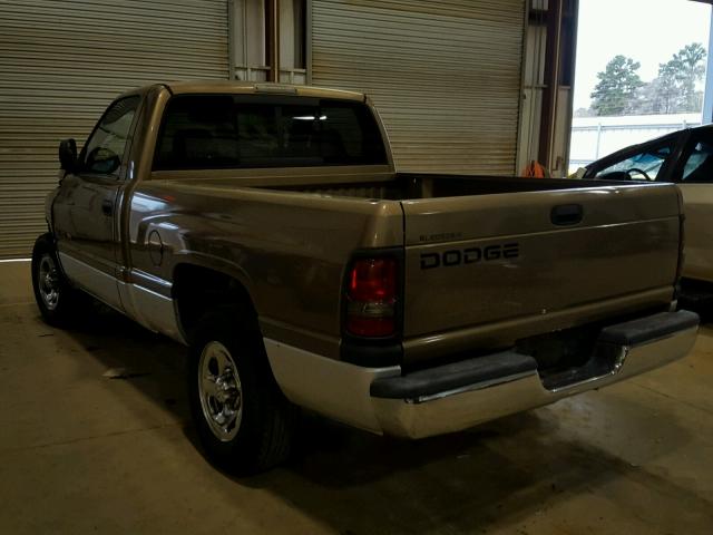 1B7HC16X71S191622 - 2001 DODGE RAM 1500 BEIGE photo 3