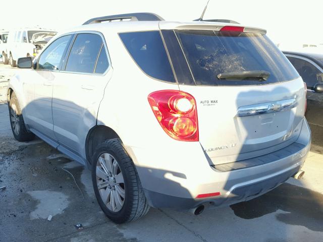 2CNFLEE51B6326575 - 2011 CHEVROLET EQUINOX LT SILVER photo 3