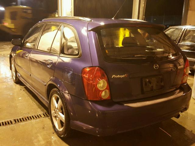 JM1BJ245231140248 - 2003 MAZDA PROTEGE PR BLUE photo 3