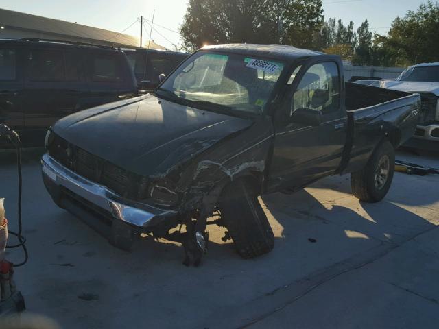 4TAPM62N8TZ208217 - 1996 TOYOTA TACOMA BLACK photo 2