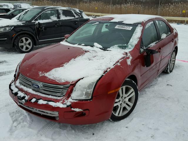 3FAHP07Z17R266212 - 2007 FORD FUSION SE BURGUNDY photo 2