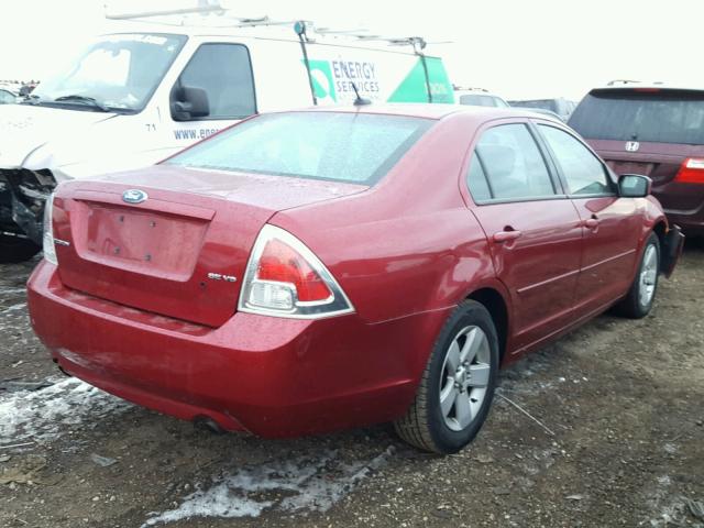 3FAHP07197R209461 - 2007 FORD FUSION SE RED photo 4