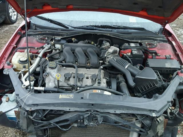 3FAHP07197R209461 - 2007 FORD FUSION SE RED photo 7