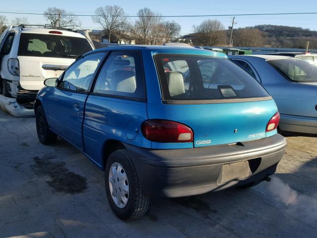 2C1MR2269V6739190 - 1997 GEO METRO GREEN photo 3