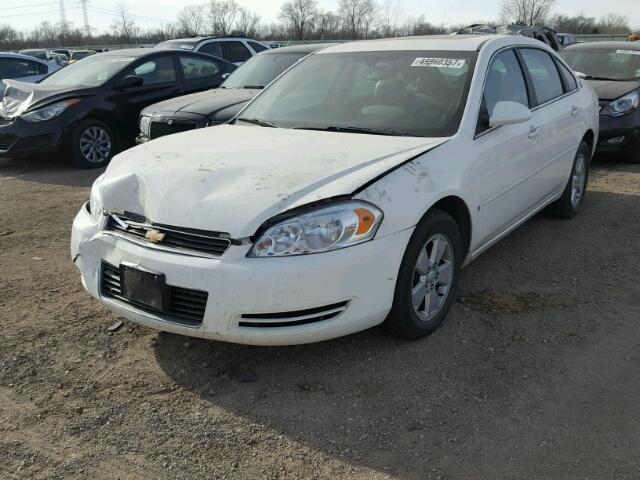 2G1WT58K781278648 - 2008 CHEVROLET IMPALA LT WHITE photo 2