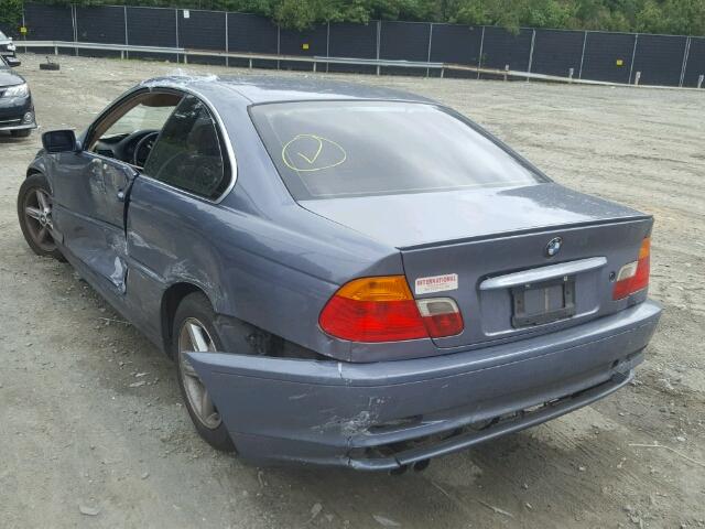 WBABN73413PJ15636 - 2003 BMW 325 CI BLUE photo 3