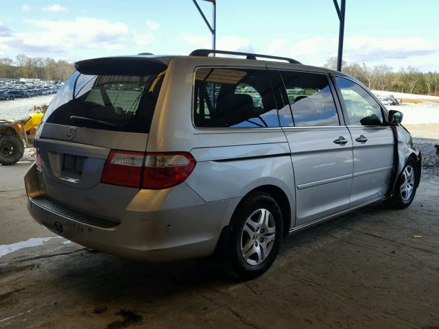 5FNRL38757B077069 - 2007 HONDA ODYSSEY EX SILVER photo 4