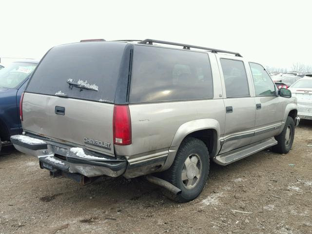 1GNFK16R6XJ330415 - 1999 CHEVROLET SUBURBAN K TAN photo 4