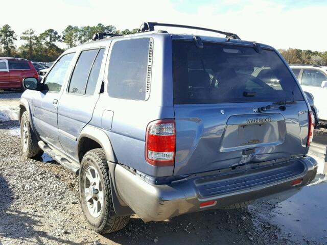 JN8AR07S2XW387762 - 1999 NISSAN PATHFINDER BLUE photo 3