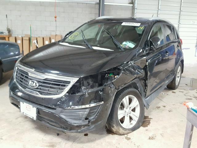 KNDPB3A26D7377648 - 2013 KIA SPORTAGE B BLACK photo 2