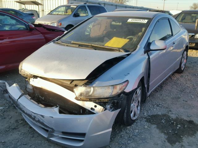 2HGFG1B68BH506351 - 2011 HONDA CIVIC LX SILVER photo 2