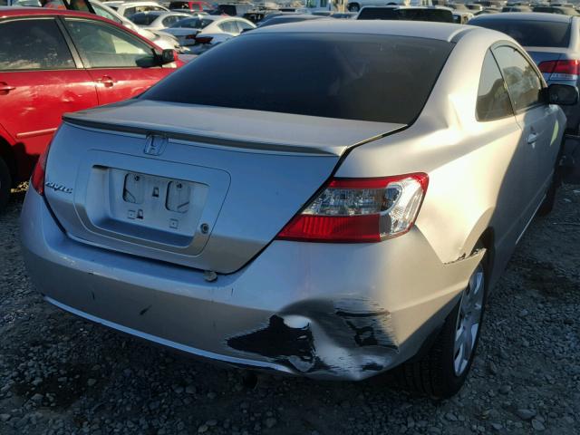 2HGFG1B68BH506351 - 2011 HONDA CIVIC LX SILVER photo 4