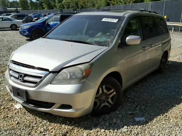 5FNRL38666B403306 - 2006 HONDA ODYSSEY EX SILVER photo 2