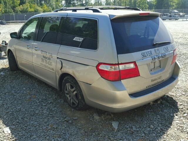 5FNRL38666B403306 - 2006 HONDA ODYSSEY EX SILVER photo 3