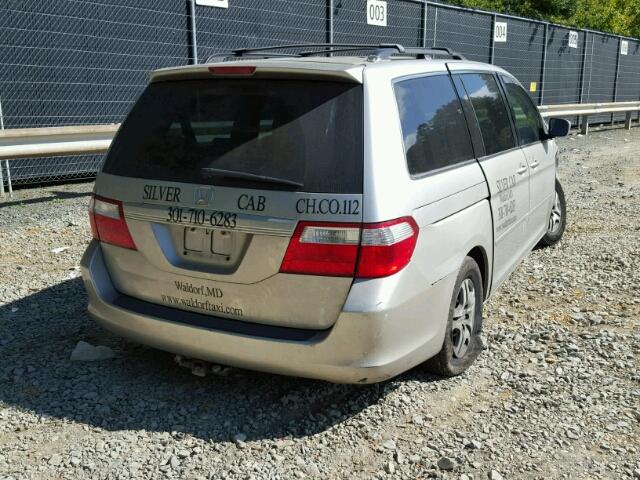 5FNRL38666B403306 - 2006 HONDA ODYSSEY EX SILVER photo 4